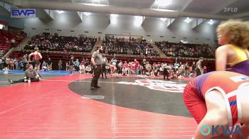 73 lbs Rr Rnd 1 - Corbin Burwell, Caney Valley Wrestling vs Miles Cain, Bristow Youth Wrestling