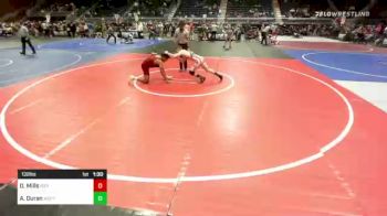 132 lbs Quarterfinal - Darly Mills, Sierra WC vs Anthony Duran, Moffat County