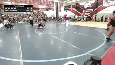 138 lbs Cons. Round 3 - Satyar Safaei, Northwood High School vs James Stewart, Threshold Wrestling Club