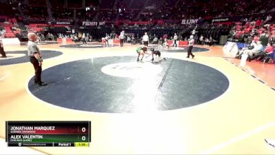 3A 113 lbs Champ. Round 1 - Jonathan Marquez, Gurnee (Warren) vs Alex Valentin, Chicago (Lane)