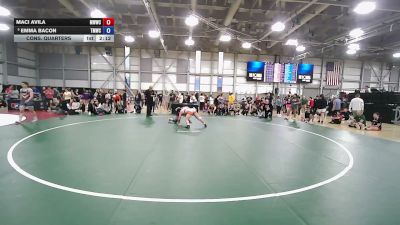 62 kg Cons. Quarters - Maci Avila, Midland Warrior Wrestling Club vs Emma Bacon, Titan Mercury Wrestling Club