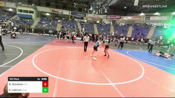 98 lbs 5th Place - Bryce Monahan, Pikes Peak Warriors vs Koen Labrum, Carbon WC