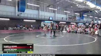 120 lbs Round 8 (10 Team) - Isabella Moore, Strong House vs JASMINE BROWN, Alabama Elite Gold