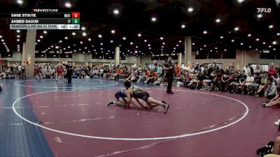 120 lbs Quarters & 3rd Wb (32 Team) - Sage Stoute, North DeSoto Red vs Ahmed Daoud, The Factory Wrestling