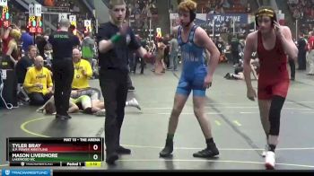 122 lbs Champ. Round 2 - Tyler Bray, U.P. Power Wrestling vs Mason Livermore, Lakewood WC