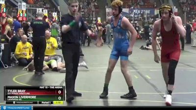 122 lbs Champ. Round 2 - Tyler Bray, U.P. Power Wrestling vs Mason Livermore, Lakewood WC