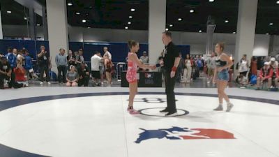 110 lbs Champ. Rd Of 16 - Jaclyn Bouzakis, Wyoming Seminary College Preparatory High School Wrestling vs River Cote, Montana