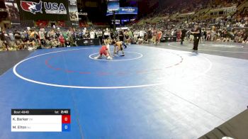 126 lbs Rnd Of 64 - Kolten Barker, Ohio vs Max Elton, New Jersey