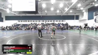 106 lbs Cons. Round 4 - Justin Asbury, Trabuco Hills vs Isaiah Rubio, Eisenhower