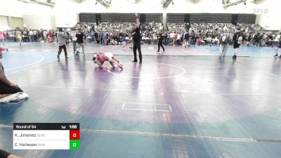 110-I lbs Round Of 64 - Kelvin Jimenez, Sleepy Hollow vs Colton Heilesen, Rhino Wrestling