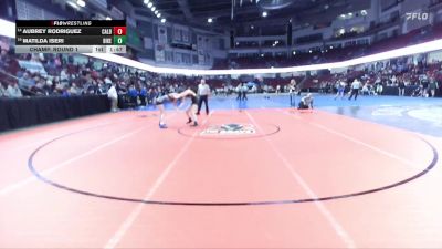 120 lbs Champ. Round 1 - Matilda Iseri, Bishop Kelly vs Aubrey Rodriguez, Caldwell