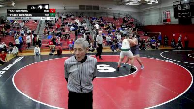 285 lbs 3rd Place Match - Frank Grazulis, Plum Hs vs Carter Knox, Marion Center Area Hs