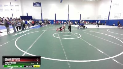 184 lbs Quarterfinal - Kasey Ross, Wartburg vs Jovanni Piazza, North Central College