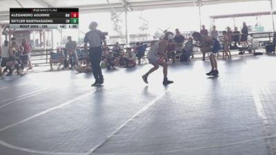 120 lbs Round 1 - Skyler Nanthasaeng, CORE Wrestling vs Alesandro Aguirre, Modern Warrior