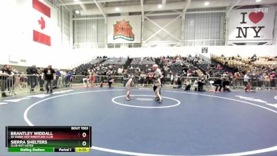 59 lbs Cons. Round 3 - Brantley Widdall, SV Saber Den Wrestling Club vs Sierra Shelters, Club Not Listed