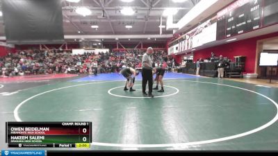 167 lbs Champ. Round 1 - Hakeem Salemi, Granada High School vs Owen Beidelman, Miramonte High School