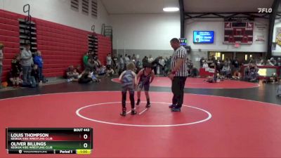 5th Place Match - Louis Thompson, Keokuk Kids Wrestling Club vs Oliver Billings, Keokuk Kids Wrestling Club