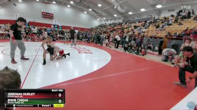 77-81 lbs Round 3 - Jeremiah Hurley, Eaton Reds WC vs Emme Chigas, Rough Rider WC