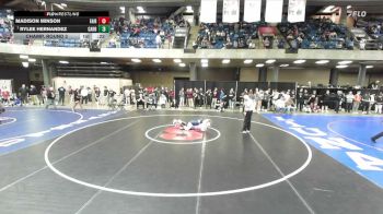 145 lbs Champ. Round 2 - Rylee Hernandez, Tinley Park (HS) vs Madison Minson, Hampshire