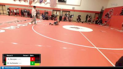 53-55 lbs Round 3 - Andrew Barajas, Moses Lake Wrestling Club vs Matthew Hufstader, Ascend Wrestling Academy