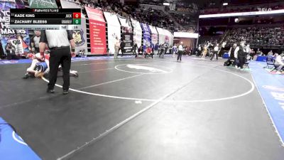 132 Class 4 lbs Cons. Round 3 - Kade King, Jackson vs Zachary Bleess, Grain Valley