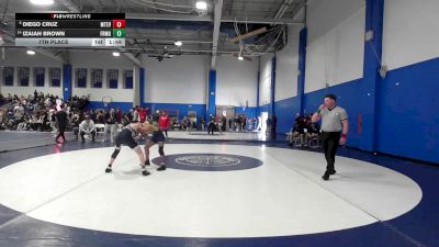 113 lbs 7th Place - Diego Cruz, Mount Everett vs Izaiah Brown, Framingham