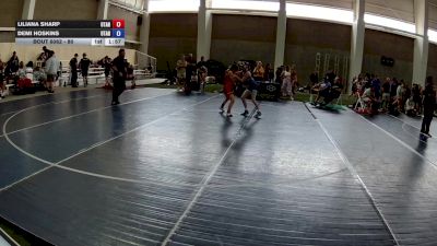 85 lbs Champ. Round 3 - Liliana Sharp, Utah vs Demi Hoskins, Utah