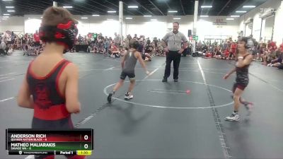 52 lbs Round 1 (4 Team) - Anderson Rich, Quaker Nation Black vs Matheo Maliarakis, Savage WA