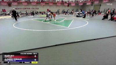 160 A Cons. Round 1 - Allex Alli, UNATTACHED vs Alondra Morales, North Central (IL)