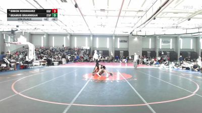 126 lbs 5th Place - Simon Rodriguez, Ridgefield vs Seamus Brannigan, Staples