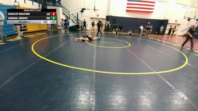 91 lbs Quarterfinal - Brody Braun, Powell Middle School vs Kade Kirk, Powell Middle School