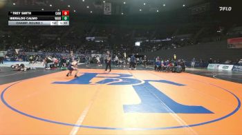 5A Boys 126 lbs Champ. Round 1 - Trey Smith, Canby Boys vs Iberaldo Calmo, Woodburn Boys