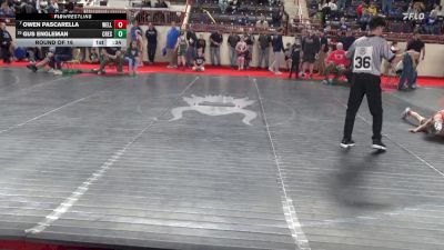 80_B lbs Round Of 16 - Owen Pascarella, Wellsboro vs Gus Engleman, Crestwood