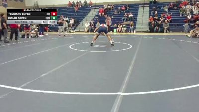 184 lbs 1st Place Match - Josiah Green, Southern Oregon vs Lusiano Lopez, Clackamas Community College