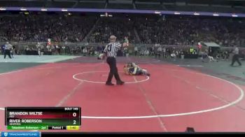 D4-135 lbs Quarterfinal - River Roberson, Hesperia vs Brandon Wiltse, Mio