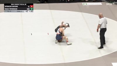 125 lbs Quarters & 1st Wb (16 Team) - Dean Peterson, Iowa vs Spencer Moore, Illinois
