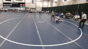 126 lbs Semis & 1st Wrestleback (8 Team) - Kade Gieck, York vs Finn Williams, Bennington