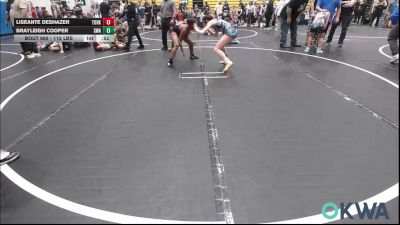 115 lbs 3rd Place - Liseante Deshazer, Team Of Hard Knox vs BRAYLEIGH COOPER, Shelton Wrestling Academy