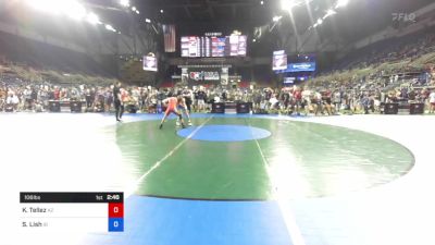 106 lbs Cons 16 #1 - Kyzer Tellez, Arizona vs Seth Lish, Idaho