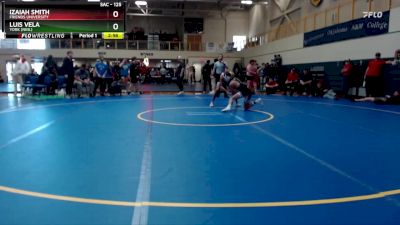 125 lbs Cons. Round 3 - Luis Vela, York (Neb.) vs Izaiah Smith, Friends University