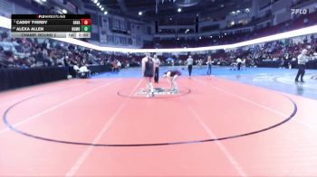 126 lbs Champ. Round 2 - Caddy Tverdy, Garden Valley vs Alexa Allen, Rocky Mountain