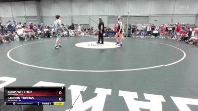 144 lbs 4th Wrestleback (16 Team) - Adam Whittier, Wisconsin vs Landon Thomas, Michigan