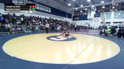135 lbs Cons. Round 1 - Briauna Conley, Tahquitz vs Sydney De Sena, Capistrano Valley