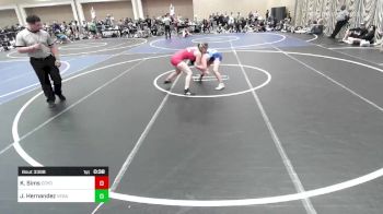 123 lbs Consi Of 16 #1 - Kathryn Sims, Coyote WC vs Jackie Hernandez, Vegas Sport Wrestling