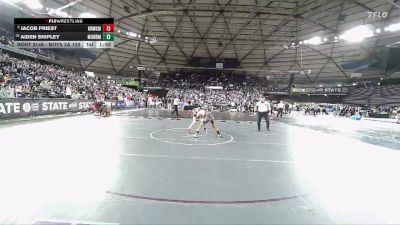 Boys 3A 120 lbs Champ. Round 2 - Jacob Priest, Kennewick vs Aiden Shipley, Monroe