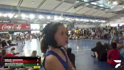 55 lbs Placement Matches (8 Team) - Mackenzie McLeod, BMM Cornbread Crushers vs Emery Grassman, Mayhem WC