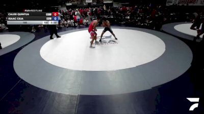 165 lbs Caleb Quintua, CMWA - Coastal Mountain Wrestling Association vs Isaac Ceja, CVWA - Central Valley Wrestling Association