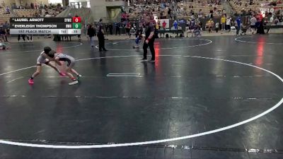 58 lbs 1st Place Match - Laurel Arnott, Seymour Youth Wrestling Club vs Everleigh Thompson, Blackman Wrestling Club