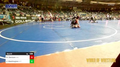 105 lbs Quarterfinal - Nash Denison, Cowboy Wrestling Club vs Jaden Washington, Victory Elite