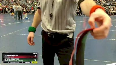 120 lbs Champ. Round 1 - Austin Martin, Nebraska Boyz vs Byron Splitter, Siouxland Wrestling Academy